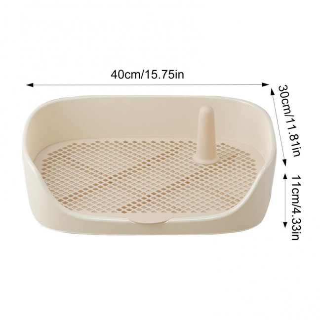 Pet Dog Toilet Portable Pet Lavatory with Protection Wall Potty Training Toilet with Grille Litter Box for Cat Puppy Small Medium Dogs