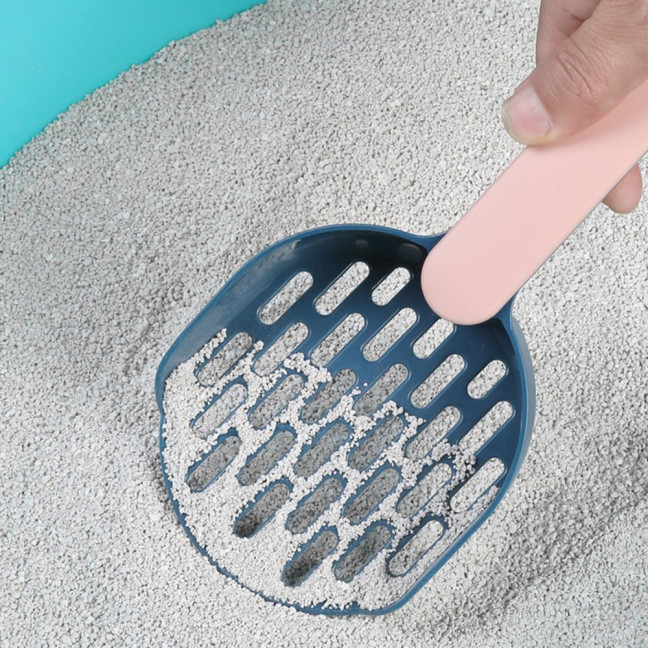 Cat Litter Shovel with Holder Cat Poop Scoop Sifting Shovel with Base Easy Clean Pet Waste Scooper for All Breeds Cat Litter Shovel with Holder Cat Poop Scoop Sifting Shovel with Base Easy Clean Pet Waste Scooper for All Breeds