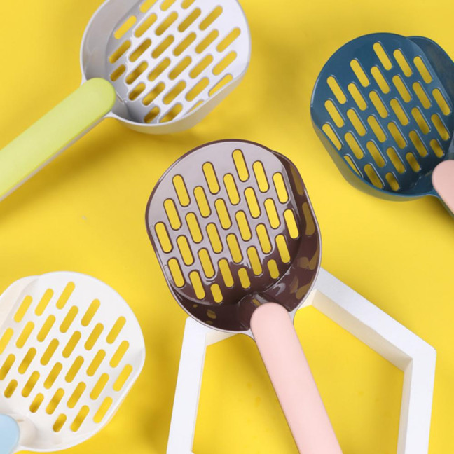 Cat Litter Shovel with Holder Cat Poop Scoop Sifting Shovel with Base Easy Clean Pet Waste Scooper for All Breeds Cat Litter Shovel with Holder Cat Poop Scoop Sifting Shovel with Base Easy Clean Pet Waste Scooper for All Breeds