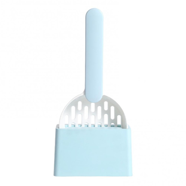 Cat Litter Shovel with Holder Cat Poop Scoop Sifting Shovel with Base Easy Clean Pet Waste Scooper for All Breeds Cat Litter Shovel with Holder Cat Poop Scoop Sifting Shovel with Base Easy Clean Pet Waste Scooper for All Breeds