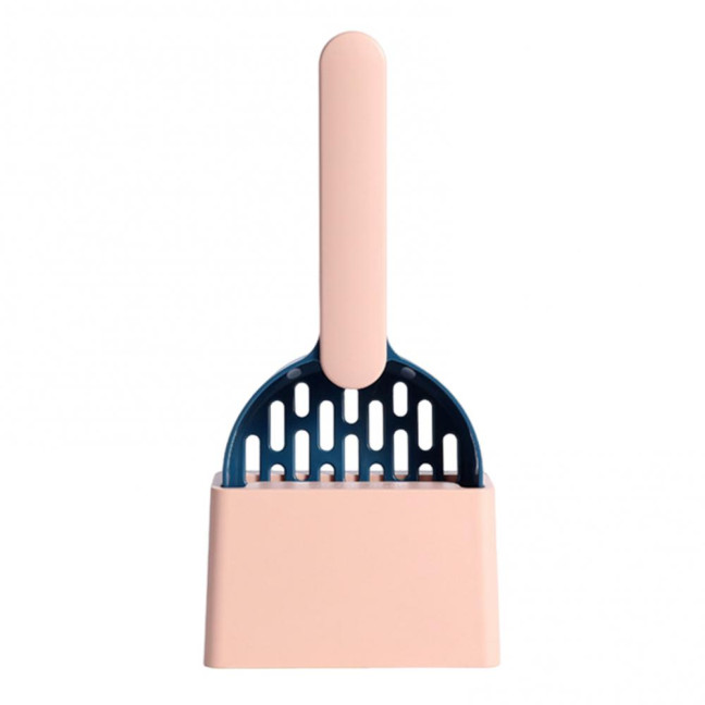 Cat Litter Shovel with Holder Cat Poop Scoop Sifting Shovel with Base Easy Clean Pet Waste Scooper for All Breeds Cat Litter Shovel with Holder Cat Poop Scoop Sifting Shovel with Base Easy Clean Pet Waste Scooper for All Breeds
