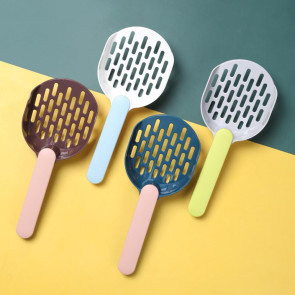 Cat Litter Shovel with Holder Cat Poop Scoop Sifting Shovel with Base Easy Clean Pet Waste Scooper for All Breeds