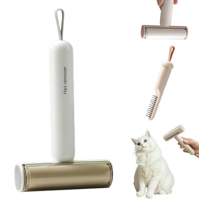 3-In-1 Multi-functional Pet Grooming Brush Dog Cat Hair Remover Roller Hair Detangling Comb Deshedding Dematting Tools Pet Supplies 3-In-1 Multi-functional Pet Grooming Brush Dog Cat Hair Remover Roller Hair Detangling Comb Deshedding Dematting Tools Pet Supplies