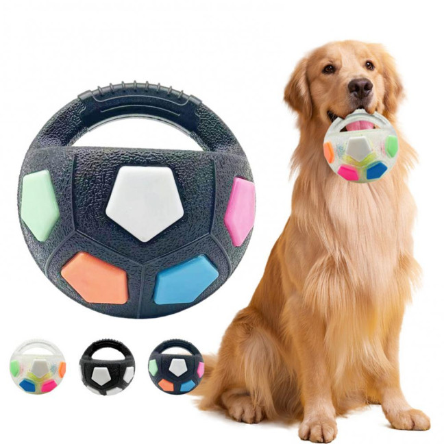2Pcs Dog Toy Ball Kettlebell Design Rubber Squeaky Ball with Handle Interactive Toss And Fetch Toy for Medium Large Breeds Dogs Play Exercise 2Pcs Dog Toy Ball Kettlebell Design Rubber Squeaky Ball with Handle Interactive Toss And Fetch Toy for Medium Large Breeds Dogs Play Exercise