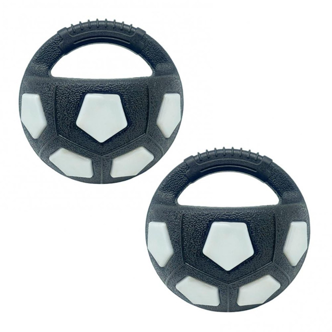 2Pcs Dog Toy Ball Kettlebell Design Rubber Squeaky Ball with Handle Interactive Toss And Fetch Toy for Medium Large Breeds Dogs Play Exercise 2Pcs Dog Toy Ball Kettlebell Design Rubber Squeaky Ball with Handle Interactive Toss And Fetch Toy for Medium Large Breeds Dogs Play Exercise