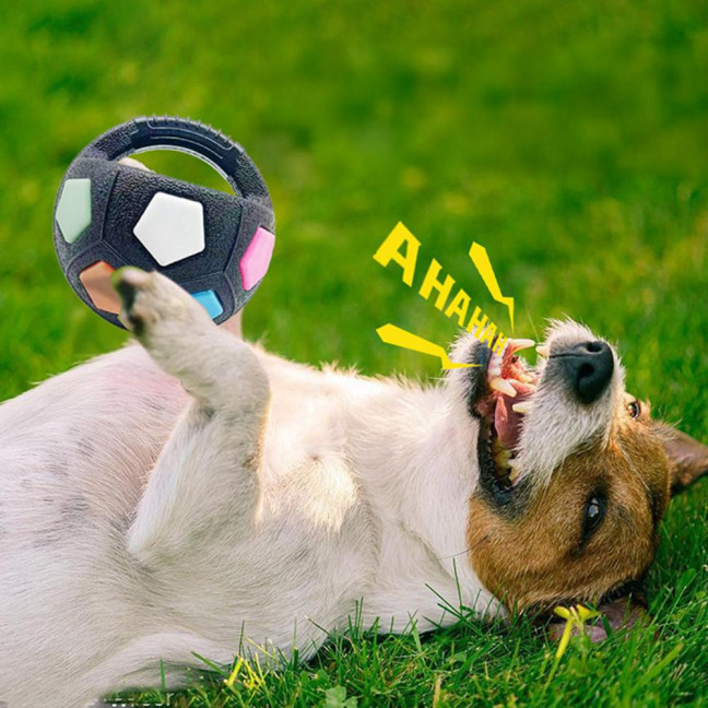 2Pcs Dog Toy Ball Kettlebell Design Rubber Squeaky Ball with Handle Interactive Toss And Fetch Toy for Medium Large Breeds Dogs Play Exercise 2Pcs Dog Toy Ball Kettlebell Design Rubber Squeaky Ball with Handle Interactive Toss And Fetch Toy for Medium Large Breeds Dogs Play Exercise