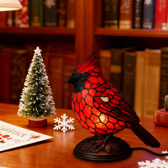 Cardinals Table Lamp Resin Red Bird Night Light for Bedside Living Room Christmas Decor Warm Glow Art Piece for Home Decoration Cardinals Table Lamp Resin Red Bird Night Light for Bedside Living Room Christmas Decor Warm Glow Art Piece for Home Decoration