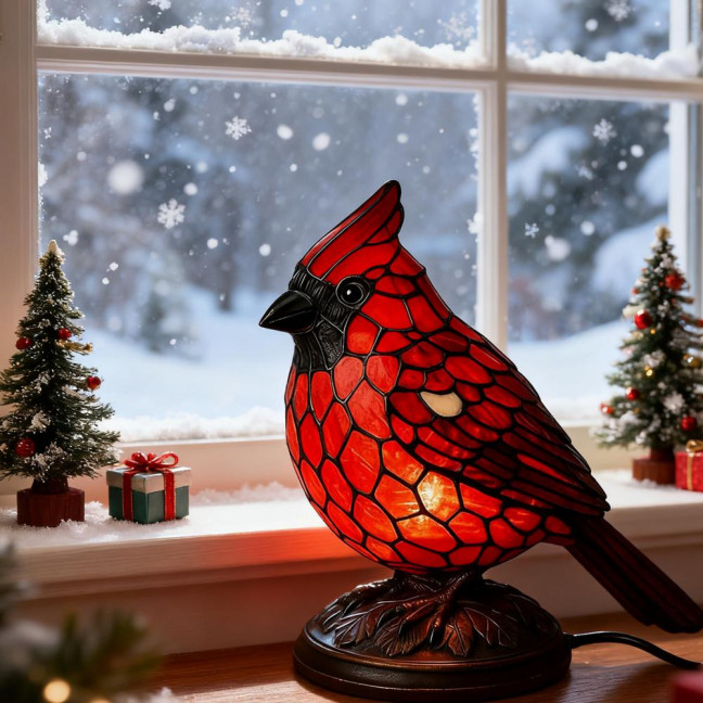 Cardinals Table Lamp Resin Red Bird Night Light for Bedside Living Room Christmas Decor Warm Glow Art Piece for Home Decoration Cardinals Table Lamp Resin Red Bird Night Light for Bedside Living Room Christmas Decor Warm Glow Art Piece for Home Decoration