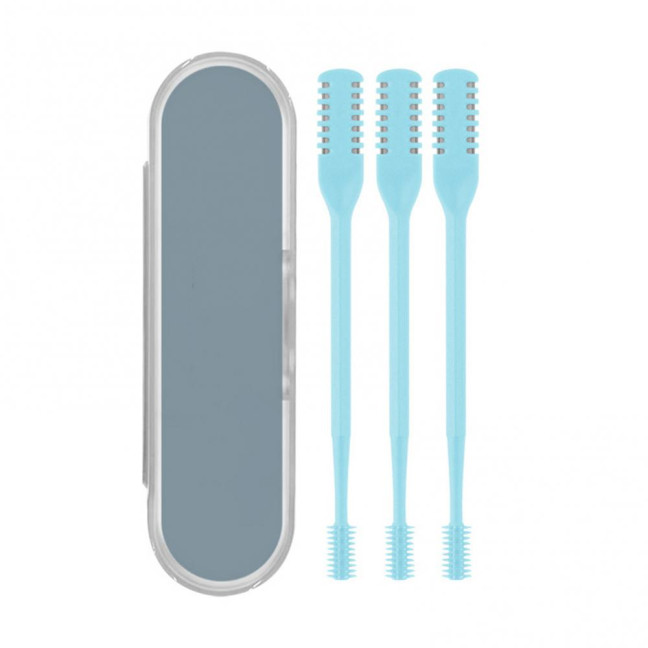 1/2/3/5/12/24Pcs Double-Head Nose Hair Trimmer Sharp Blade 360 Degree Rotating Nasal Hair Cutter Remover Men Women Manual Nose Hair Trimming Tools 