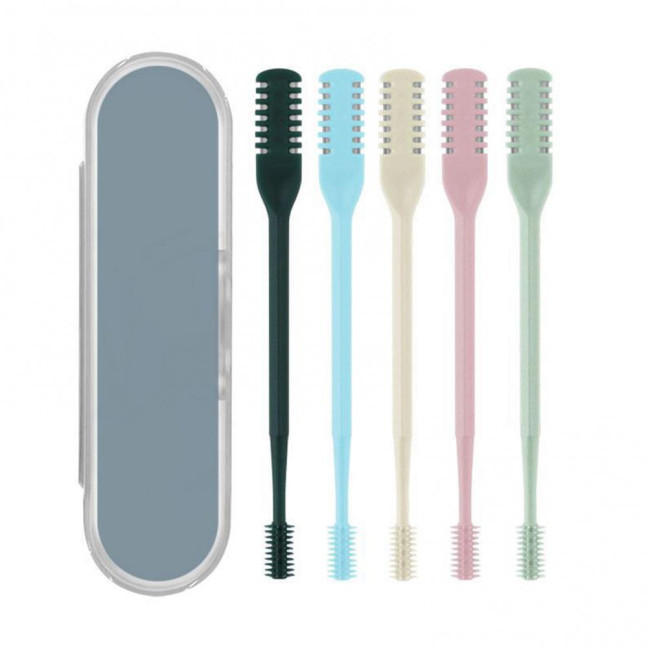 1/2/3/5/12/24Pcs Double-Head Nose Hair Trimmer Sharp Blade 360 Degree Rotating Nasal Hair Cutter Remover Men Women Manual Nose Hair Trimming Tools 