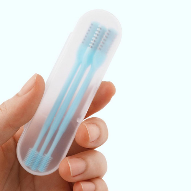 1/2/3/5/12/24Pcs Double-Head Nose Hair Trimmer Sharp Blade 360 Degree Rotating Nasal Hair Cutter Remover Men Women Manual Nose Hair Trimming Tools 