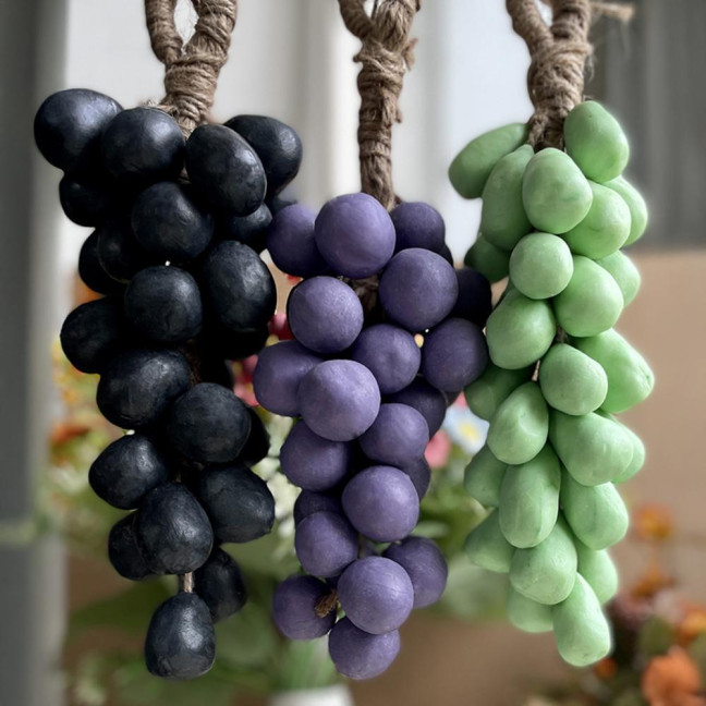 Grape Cluster Handmade Soap 250g Scented Cold-Process Soap for Face Body Realistic Moisturizing Soap Gift for All Skin Types 