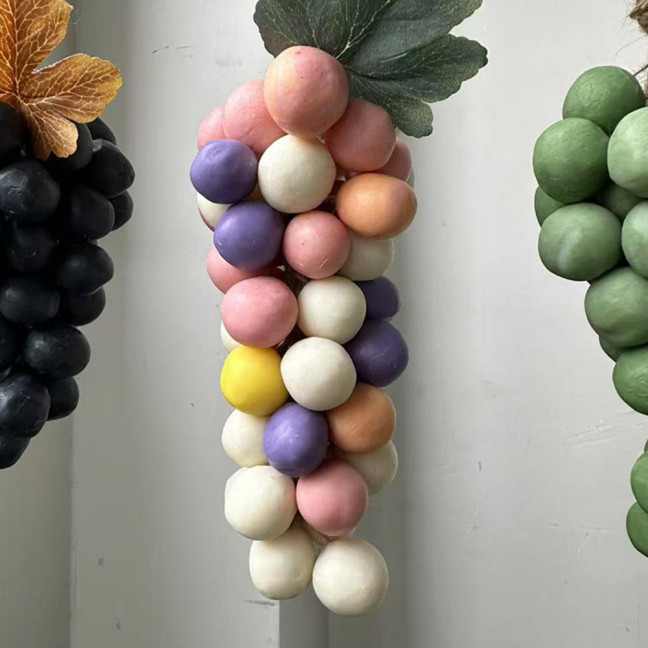 Grape Cluster Handmade Soap 250g Scented Cold-Process Soap for Face Body Realistic Moisturizing Soap Gift for All Skin Types 