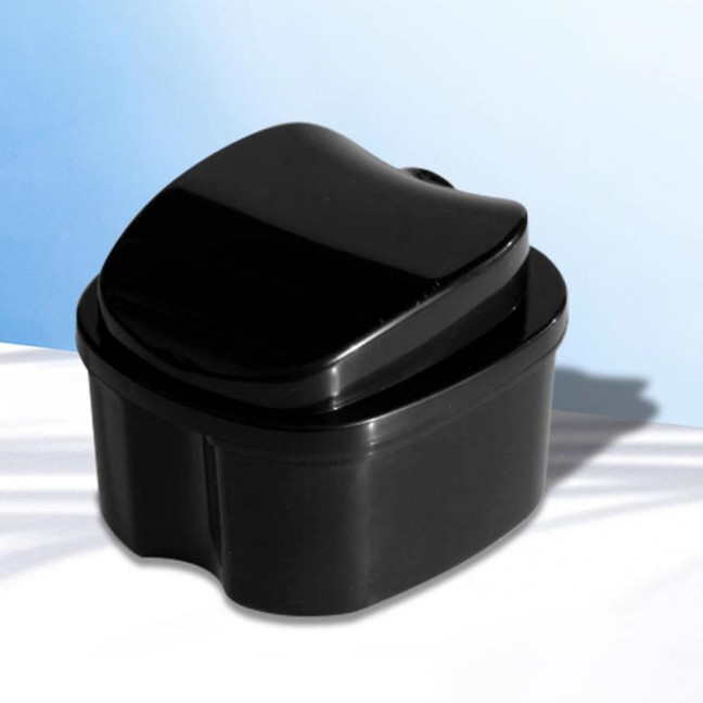 Dentures Case Portable Soaking Denture Bath Box with Strainer Basket Invisible Brace Retainer Mouth Guard Dental Aligner Container Holder Dentures Case Portable Soaking Denture Bath Box with Strainer Basket Invisible Brace Retainer Mouth Guard Dental Aligner Container Holder