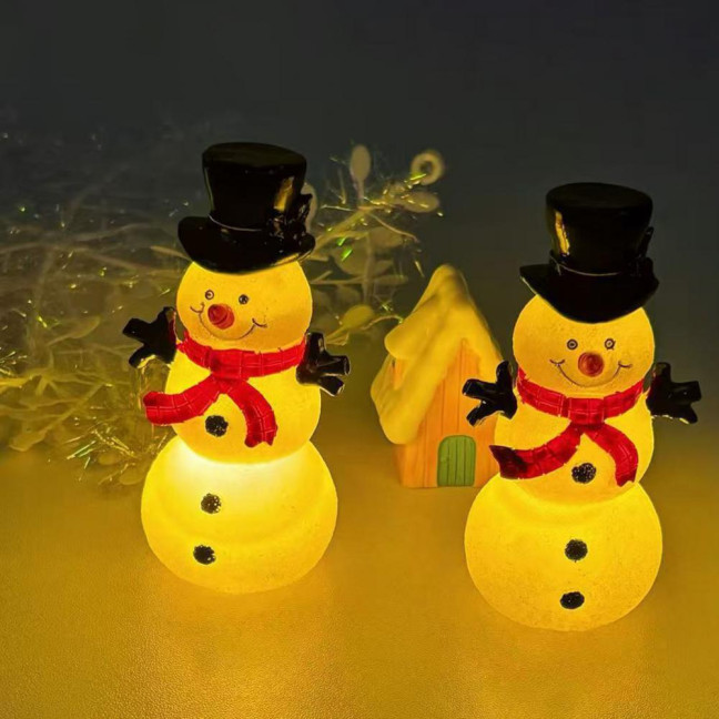 LED Snowman Night Light USB Powered Color Changing Soft Glowing Light Transparent Plastic Christmas Decoration LED Snowman Night Light USB Powered Color Changing Soft Glowing Light Transparent Plastic Christmas Decoration