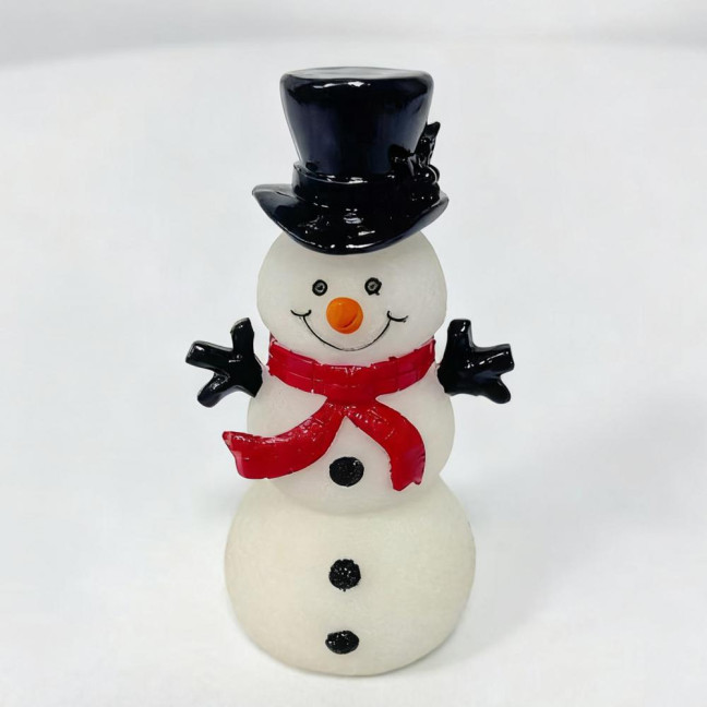 LED Snowman Night Light USB Powered Color Changing Soft Glowing Light Transparent Plastic Christmas Decoration LED Snowman Night Light USB Powered Color Changing Soft Glowing Light Transparent Plastic Christmas Decoration