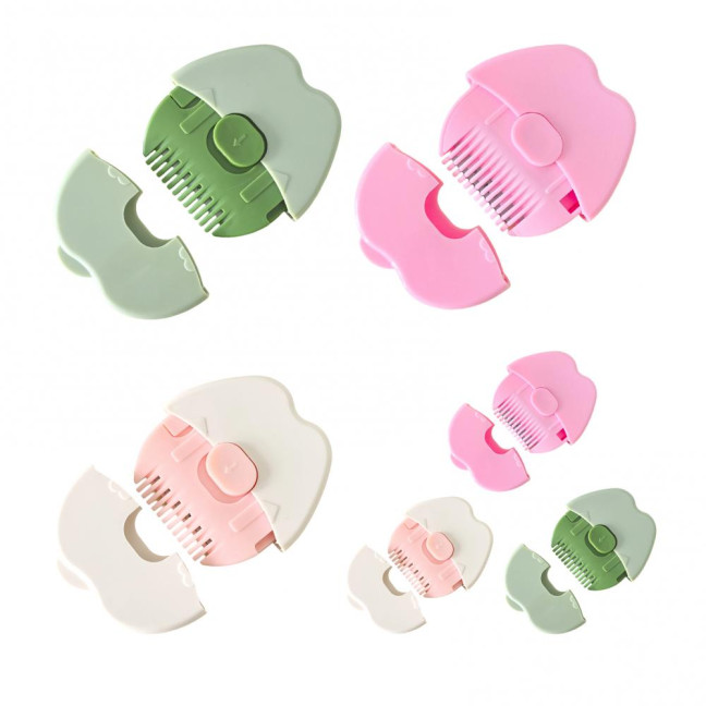 1/3Pcs Toddlers Hair Split End Trimmer Fruit Shape Boys Girls Mini Dual-sided Comb Rounded Edges Portable Gentle Hair Cutting Styling Tools 