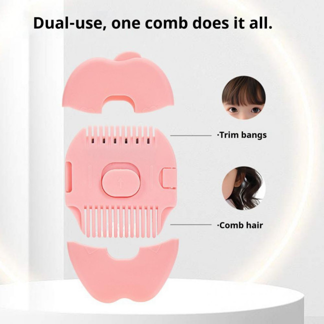 1/3Pcs Toddlers Hair Split End Trimmer Fruit Shape Boys Girls Mini Dual-sided Comb Rounded Edges Portable Gentle Hair Cutting Styling Tools 
