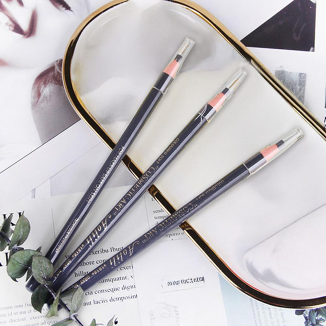 6Pcs Pull Cord Peel-off Eyebrow Pencil Waterproof Sweat-Proof Natural Long Lasting Smudge-proof Women Microblading Brow Pencil