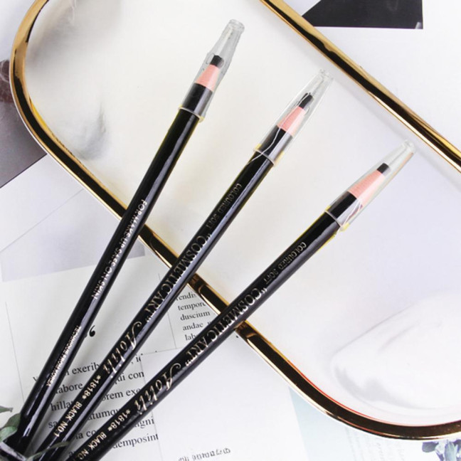 6Pcs Pull Cord Peel-off Eyebrow Pencil Waterproof Sweat-Proof Natural Long Lasting Smudge-proof Women Microblading Brow Pencil