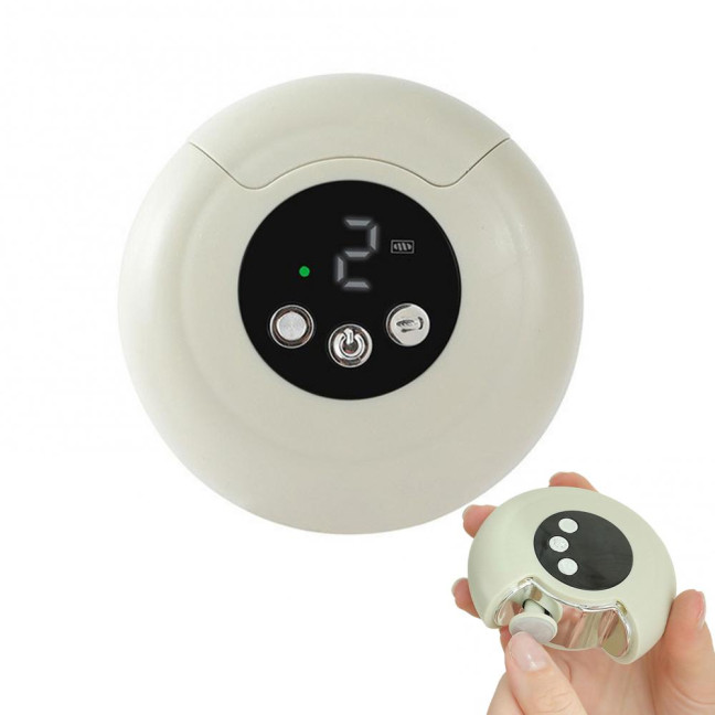 Electric Nail Trimmer Automatic Kids Adults Seniors Nail Clipper with LED Light Baby Manicure Grinding File Fingernail Cutter Polisher 