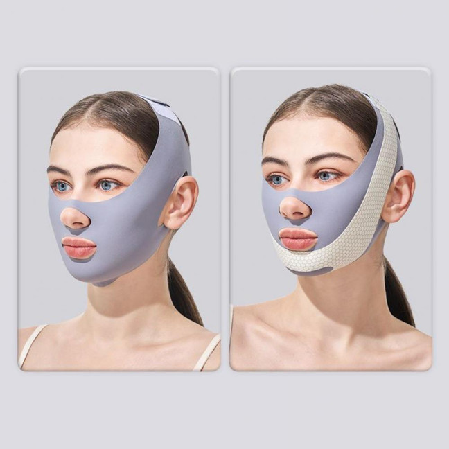 Adjustable Face Slimmer Belt for Men Breathable Anti-snoring Chin Strap Adjustable Double Chin Reducer Deep Sleep Promoter