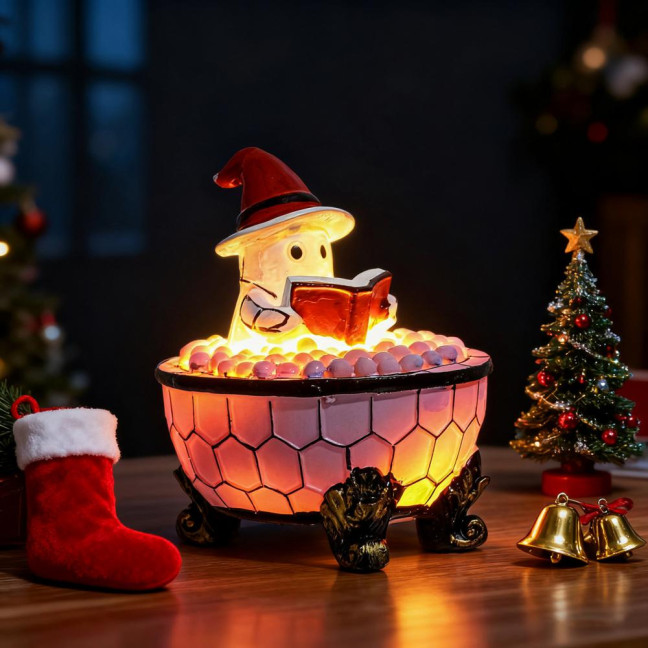 Ghost Bubble Bath Lamp USB Powered Cute Ghost Night Light Halloween Ghost Nightlight Bedroom Christmas Party Decor Ghost Bubble Bath Lamp USB Powered Cute Ghost Night Light Halloween Ghost Nightlight Bedroom Christmas Party Decor