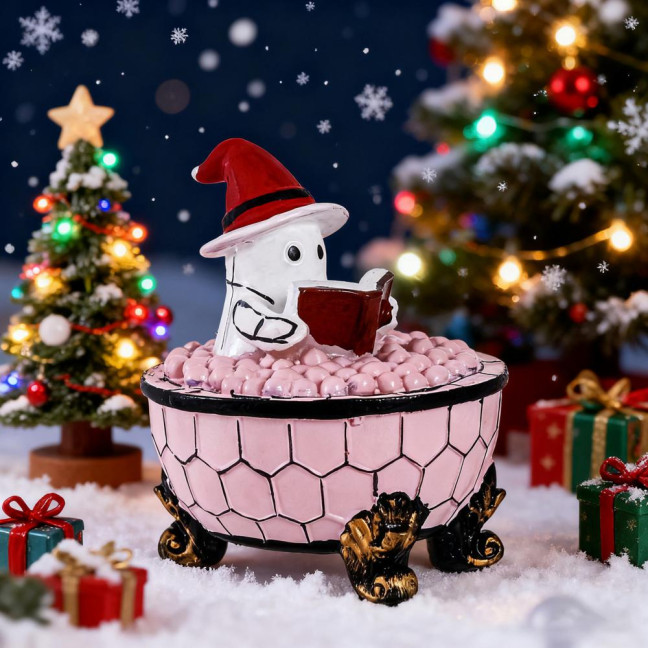 Ghost Bubble Bath Lamp USB Powered Cute Ghost Night Light Halloween Ghost Nightlight Bedroom Christmas Party Decor Ghost Bubble Bath Lamp USB Powered Cute Ghost Night Light Halloween Ghost Nightlight Bedroom Christmas Party Decor