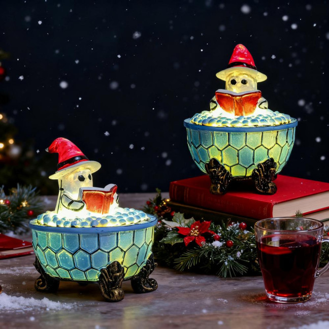 Ghost Bubble Bath Lamp USB Powered Cute Ghost Night Light Halloween Ghost Nightlight Bedroom Christmas Party Decor Ghost Bubble Bath Lamp USB Powered Cute Ghost Night Light Halloween Ghost Nightlight Bedroom Christmas Party Decor