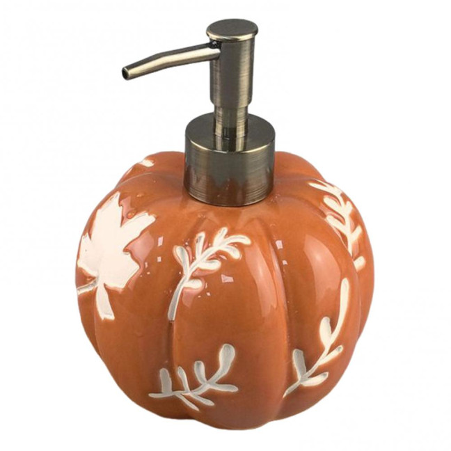 529ML Halloween Pumpkin Liquid Soap Dispenser Shampoo Body Hand Wash Shower Gel Facial Cleanser Container Bathroom Refillable Empty Press Pump Bottle 