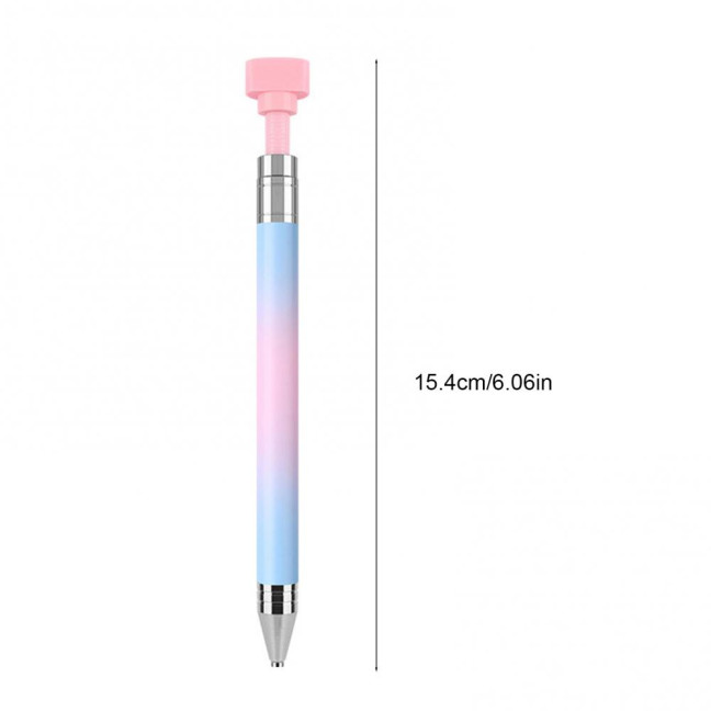 Rhinestone Art Pen with Wax Ergonomic Design Automatic Refillable Nail Pen DIY Craft Fine Tip Manicure Pen Rhinestone Art Pen with Wax Ergonomic Design Automatic Refillable Nail Pen DIY Craft Fine Tip Manicure Pen