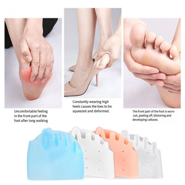 2 Pairs Toe Separator Silicone Bunion Corrector for Women Men Pain Relief Correction Device for Overlapping Toes Hammer Toe & Foot Alignment