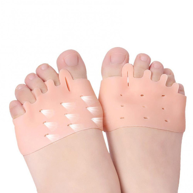 2 Pairs Toe Separator Silicone Bunion Corrector for Women Men Pain Relief Correction Device for Overlapping Toes Hammer Toe & Foot Alignment