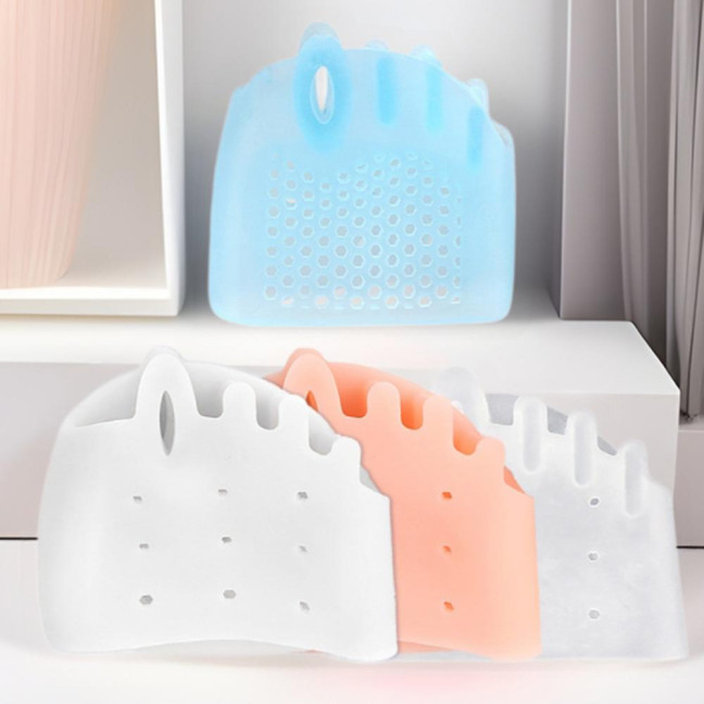 2 Pairs Toe Separator Silicone Bunion Corrector for Women Men Pain Relief Correction Device for Overlapping Toes Hammer Toe & Foot Alignment