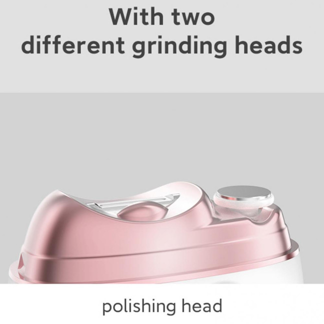 Smart Nail Clipper with LED Light USB Rechargeable Portable Electric Nail Grinder Ergonomic Design Automatic Nail Clipper 