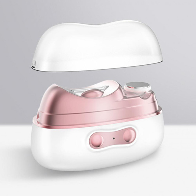 Smart Nail Clipper with LED Light USB Rechargeable Portable Electric Nail Grinder Ergonomic Design Automatic Nail Clipper 