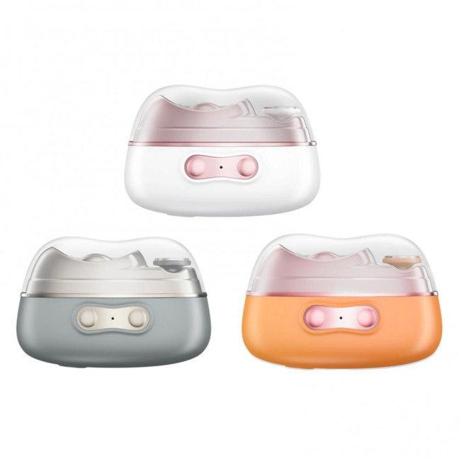 Smart Nail Clipper with LED Light USB Rechargeable Portable Electric Nail Grinder Ergonomic Design Automatic Nail Clipper 