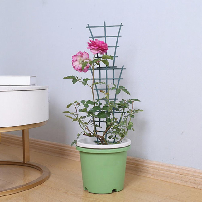 Plant Climbing Frame Stackable Support Trellis Planter Insert Houseplant Trellis for Potted Ivy Roses Cucumbers Home Indoor Outdoor Gardening