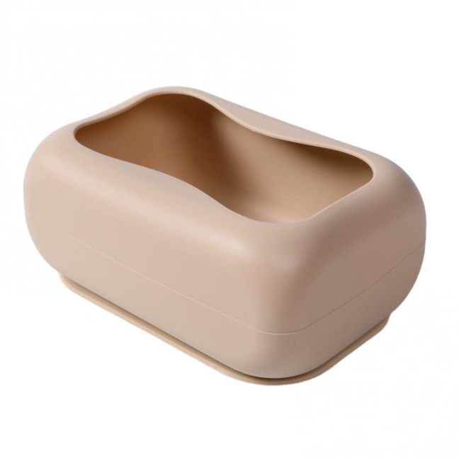 Suction Cup Tissue Box Silicone Material Easy Installation Stable Adhesion Tissue Holder Living Room Car Organizer