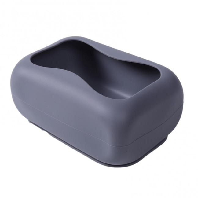 Suction Cup Tissue Box Silicone Material Easy Installation Stable Adhesion Tissue Holder Living Room Car Organizer