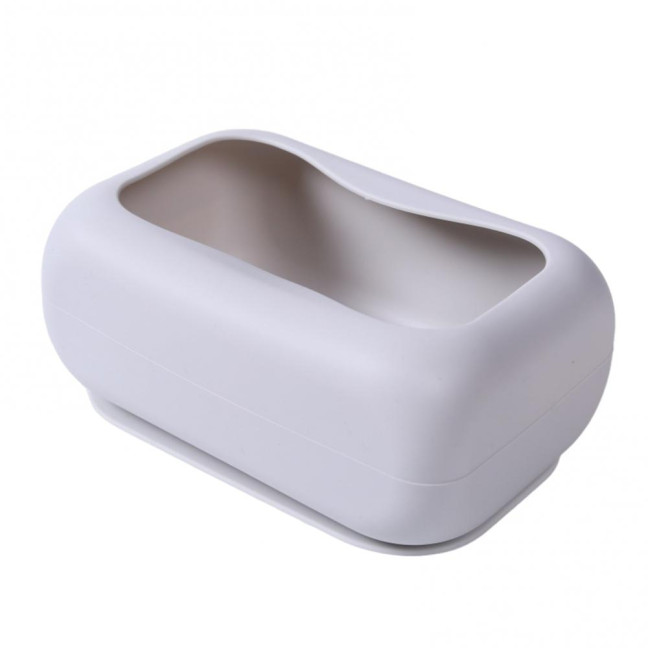 Suction Cup Tissue Box Silicone Material Easy Installation Stable Adhesion Tissue Holder Living Room Car Organizer