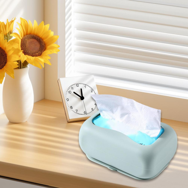 Suction Cup Tissue Box Silicone Material Easy Installation Stable Adhesion Tissue Holder Living Room Car Organizer