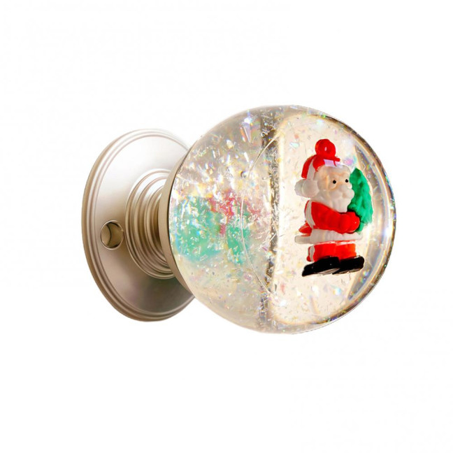 Christmas Door Knob Vintage Xmas Tress Santa Claus Transparent Faux Crystal Ball Decorative Bedroom Front Door Handle Replacement Christmas Door Knob Vintage Xmas Tress Santa Claus Transparent Faux Crystal Ball Decorative Bedroom Front Door Handle Replacement