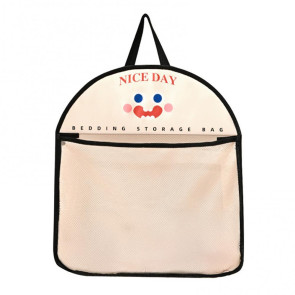 Mesh Storage Bag Large Capacity See-through Storage Pouch with Hanging Loop Foldable Wardrobe Organizer for Socks Underwear Travel Business Trip