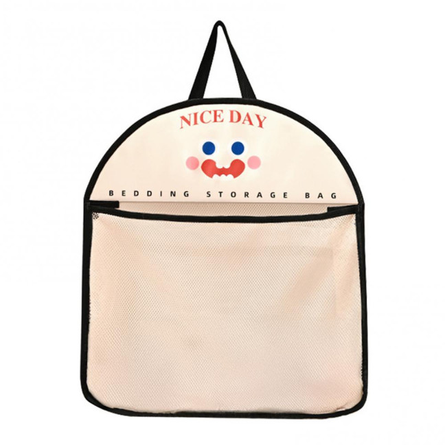 Mesh Storage Bag Large Capacity See-through Storage Pouch with Hanging Loop Foldable Wardrobe Organizer for Socks Underwear Travel Business Trip