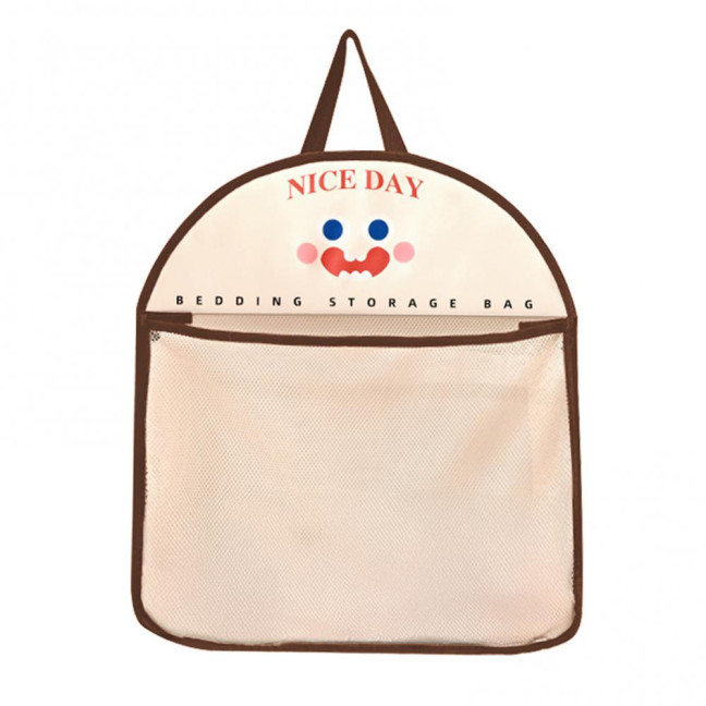 Mesh Storage Bag Large Capacity See-through Storage Pouch with Hanging Loop Foldable Wardrobe Organizer for Socks Underwear Travel Business Trip