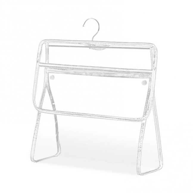 Waterproof Shower Clothes Bag Transparent Bathroom Storage Bag Hanging Storage Pouch with Hook for Mobile Phone Dry Clothes Towel Dorms RVs