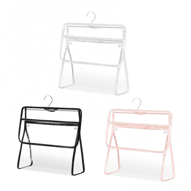 Waterproof Shower Clothes Bag Transparent Bathroom Storage Bag Hanging Storage Pouch with Hook for Mobile Phone Dry Clothes Towel Dorms RVs