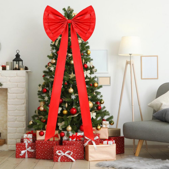 Extra Large Christmas Tree Topper Bows 70.9