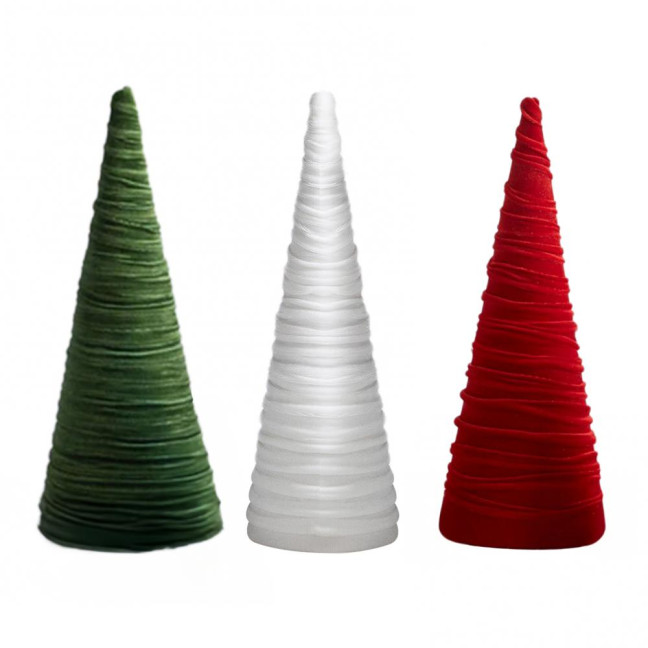 Velvet Christmas Cone Tree Decorations Christmas Flocked Tree Table Centerpiece for Winter Farmhouse Tiered Tray Mantle Decor Velvet Christmas Cone Tree Decorations Christmas Flocked Tree Table Centerpiece for Winter Farmhouse Tiered Tray Mantle Decor